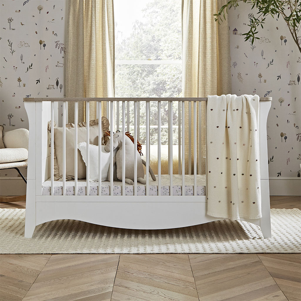 CuddleCo Clara 3 Piece Nursery Furniture Set - Driftwood Ash