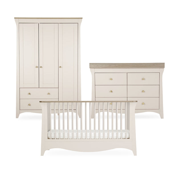 CuddleCo Clara Luxe 3 Piece Furniture Set - Cashmere & Ash