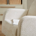 CuddleCo Etta Boucle Nursing Chair - Mushroom