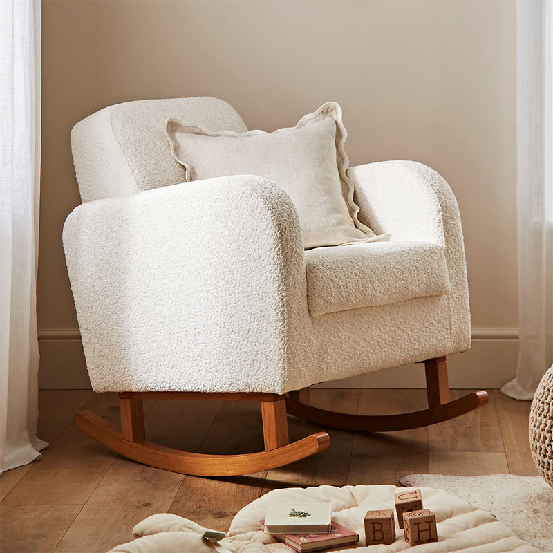 CuddleCo Etta Boucle Nursing Chair - Off White