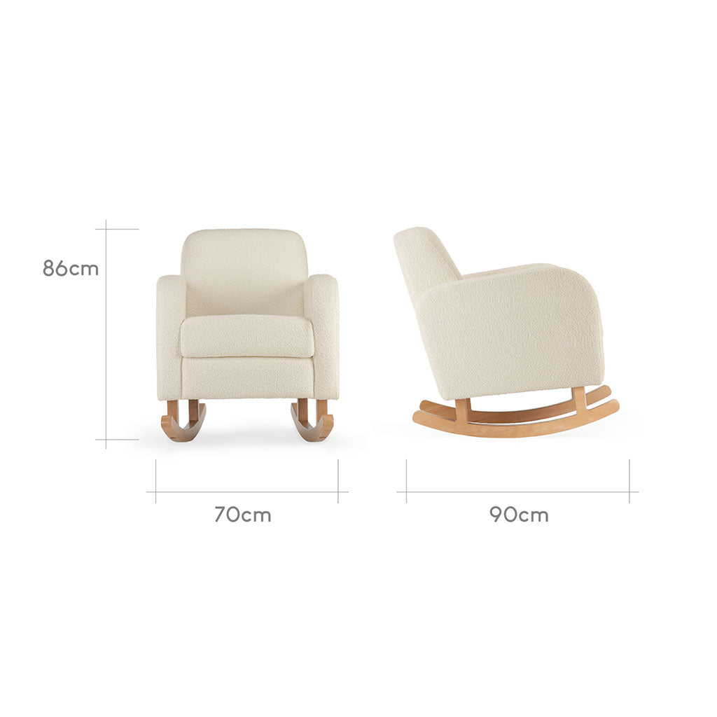 CuddleCo Etta Boucle Nursing Chair - Off White