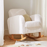 CuddleCo Etta Faux Fur Nursing Chair - Cream
