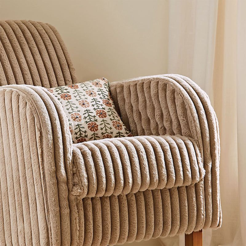 CuddleCo Etta Faux Fur Nursing Chair - Mink