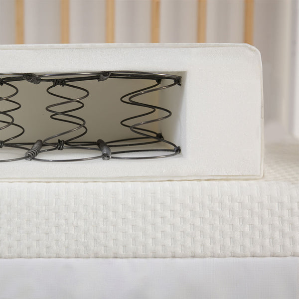 CuddleCo Harmony Hypo-Allergenic Bamboo Sprung Cot Bed Mattress - 140 x 70cm
