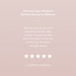 CuddleCo Harmony Hypo-Allergenic Bamboo Sprung Cot Bed Mattress - 140 x 70cm