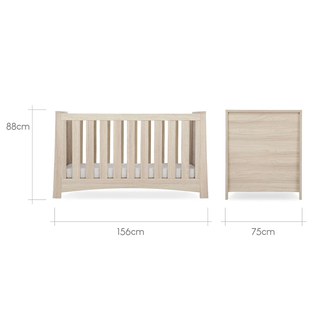 CuddleCo Isla 3 Piece Nursery Furniture Set - Ash