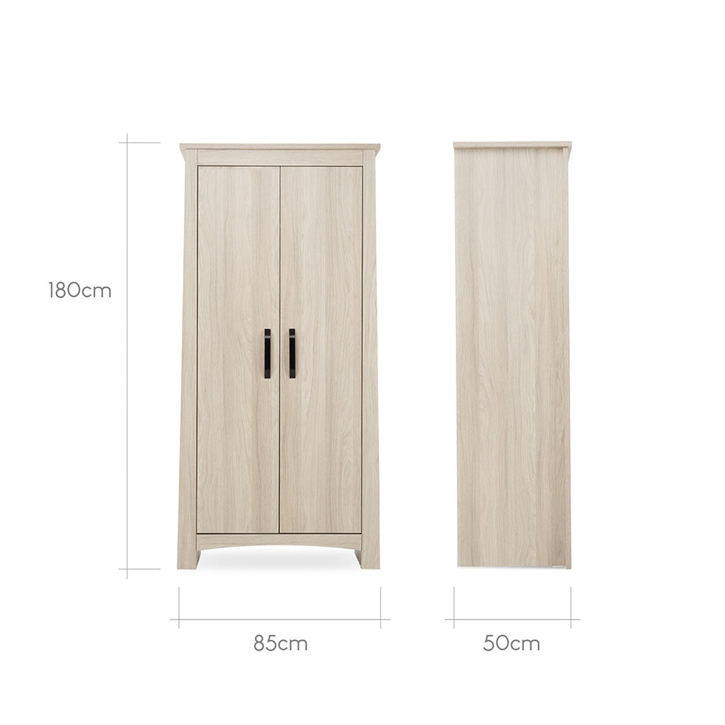 CuddleCo Isla Nursery Wardrobe - Ash