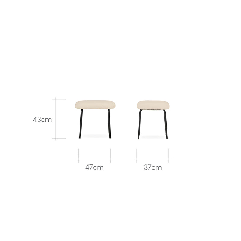 CuddleCo Marley Nursing Chair and Footstool - Teddy Light Beige