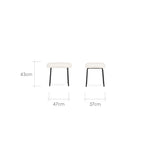 CuddleCo Marley Nursing Chair and Footstool - Teddy Off White