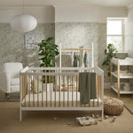 CuddleCo Nola Changing Table - White & Natural