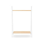 CuddleCo Nola Clothes Rail - White & Natural