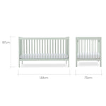 CuddleCo Nola Cot Bed - Sage Green