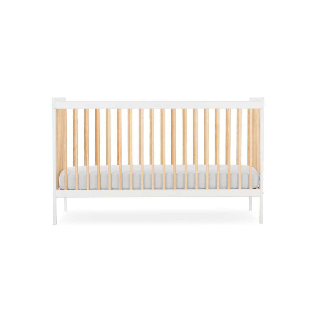 CuddleCo Nola Cot Bed - White & Natural