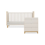 CuddleCo Remi 2 Piece Nursery Furniture Set - Oak & Cashmere