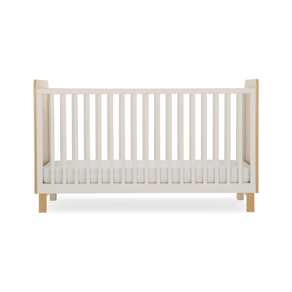 CuddleCo Remi Cot Bed - Oak & Cashmere