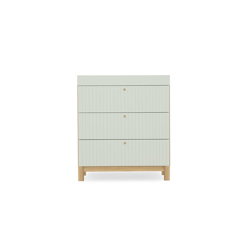 CuddleCo Remi Dresser Changer - Oak & Green
