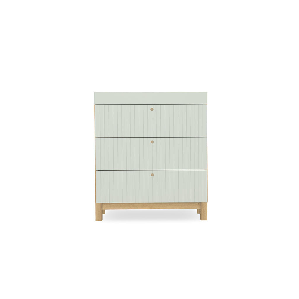 CuddleCo Remi Dresser Changer - Oak & Green
