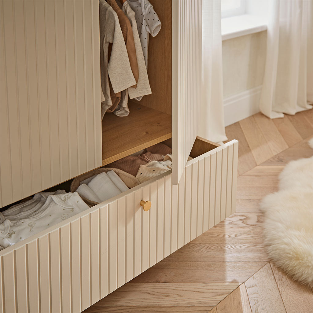 CuddleCo Remi Wardrobe - Oak & Cashmere
