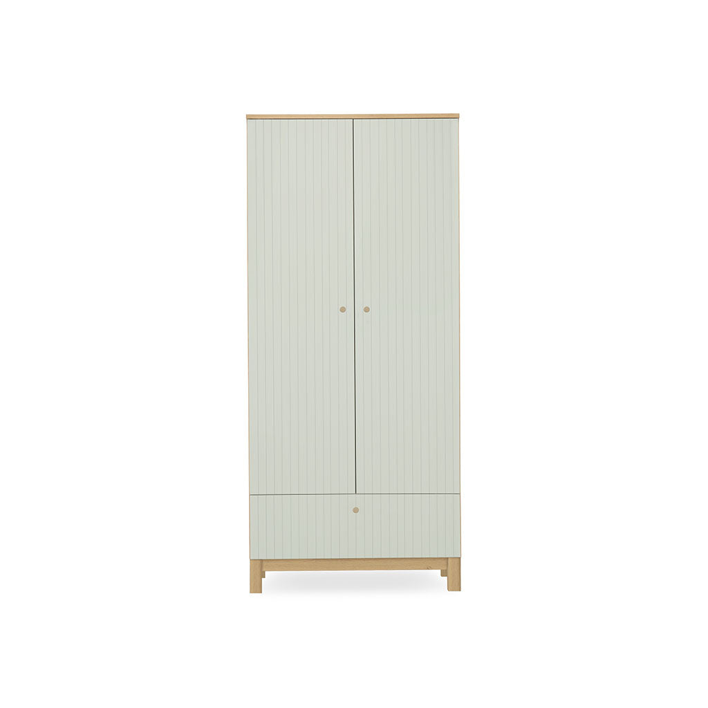 CuddleCo Remi Wardrobe - Oak & Green