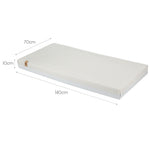 CuddleCo Signature Hypo-Allergenic Bamboo Pocket Sprung Cot Bed Mattress - 140 x 70cm