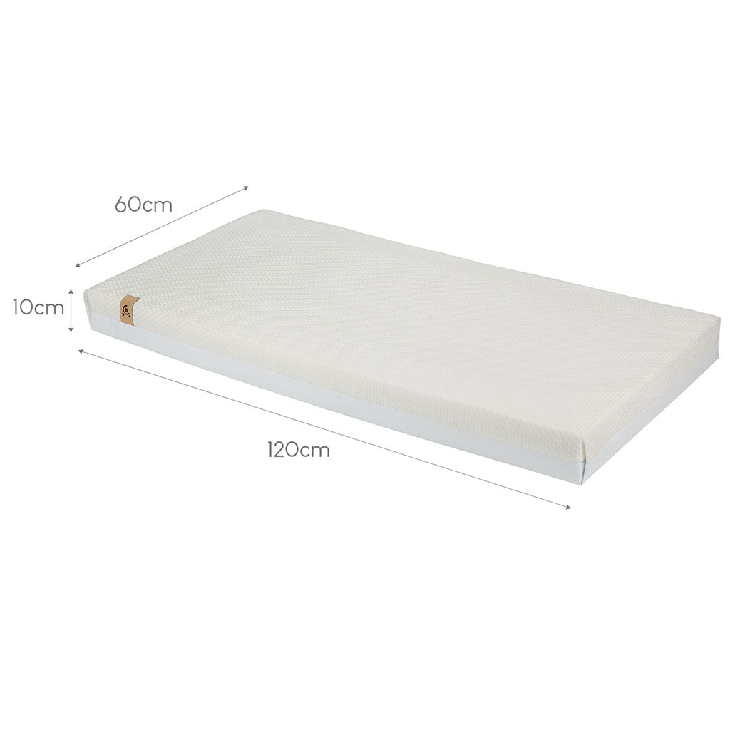 CuddleCo Signature Hypo-Allergenic Bamboo Pocket Sprung Cot Mattress - 120 x 60cm
