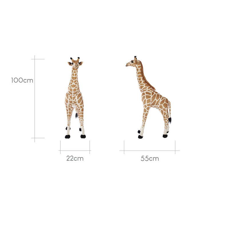 CuddleCo Small Standing Giraffe Stuffed Animal - 100cm