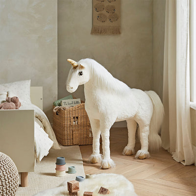 CuddleCo Standing Unicorn - Gold Dust
