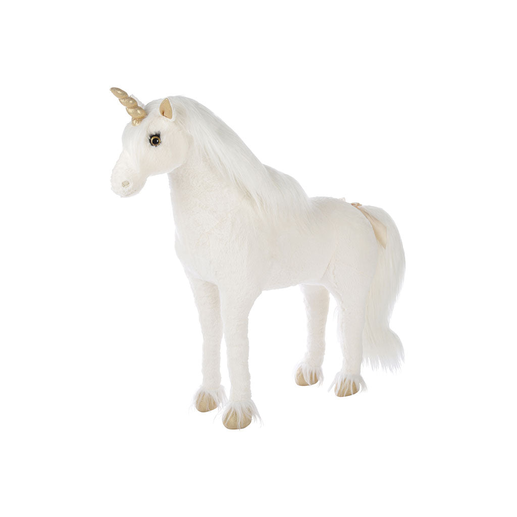 CuddleCo Standing Unicorn - Gold Dust