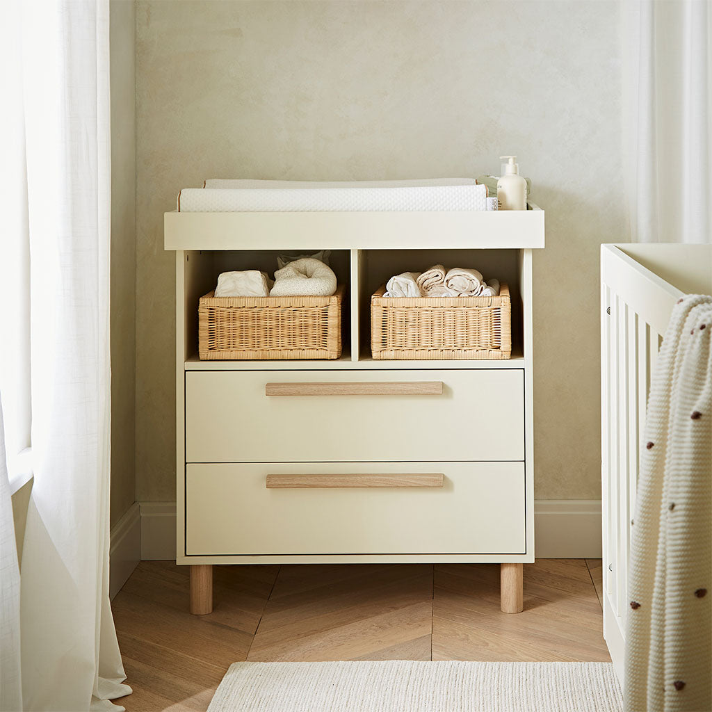 Cuddleco Harper Dresser Changer - Cream & Ash
