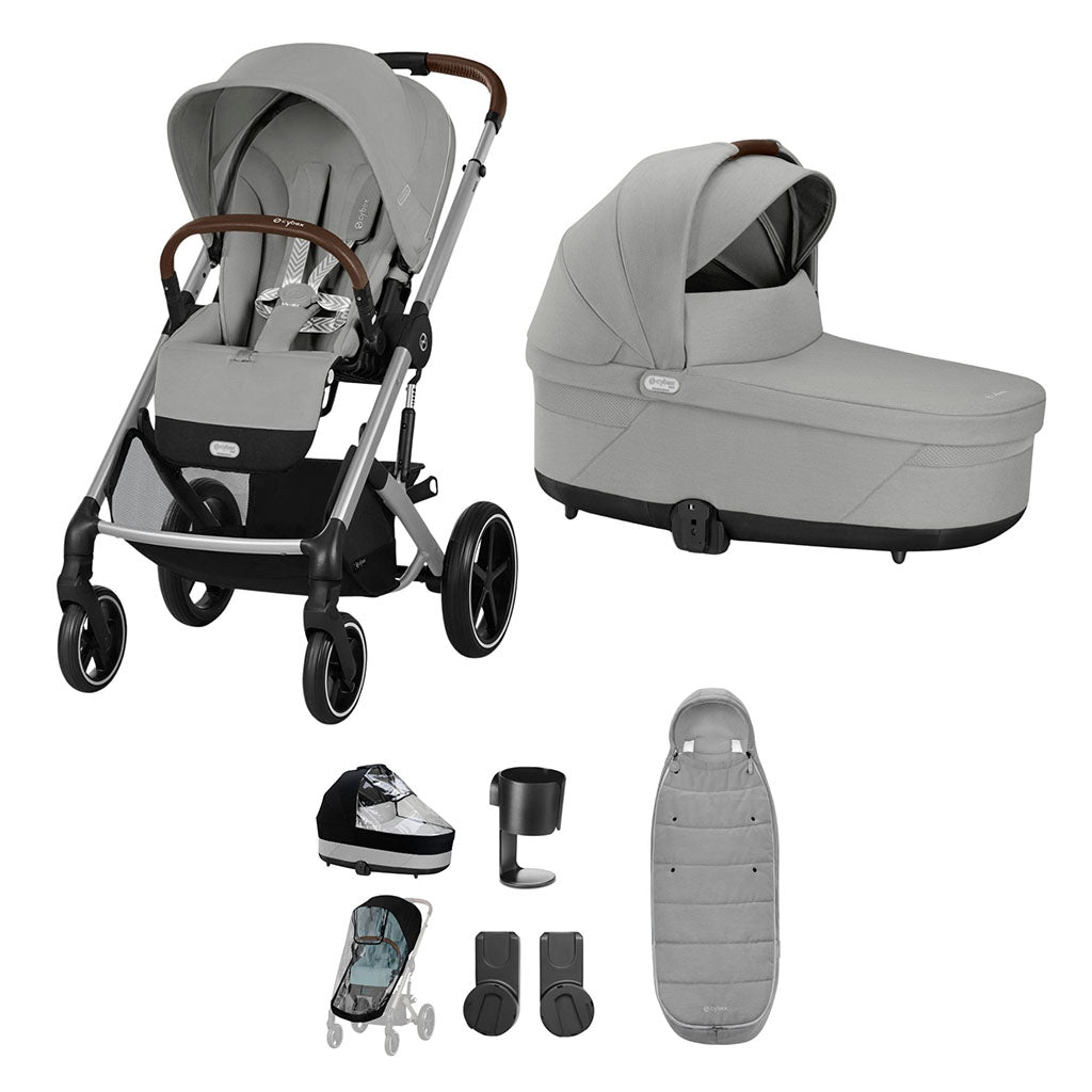 Cybex Balios S Lux 8 Piece Bundle - Stone Grey