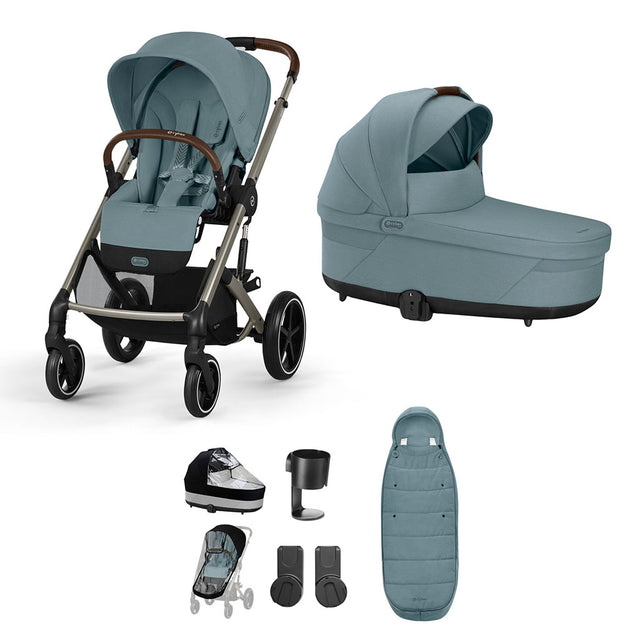 Cybex Balios S Lux 8 Piece Bundle - Stormy Blue