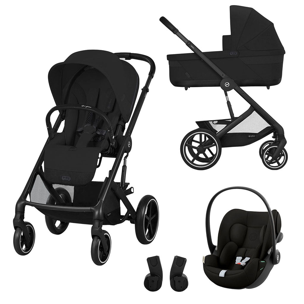 Cybex Balios S Lux One Box Travel System - Moon Black