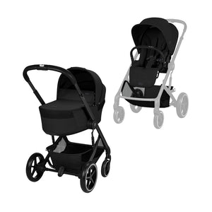 Cybex Balios S Lux Pushchair With Fold Cot - Moon Black