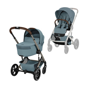Cybex Balios S Lux Pushchair With Fold Cot - Stormy Blue