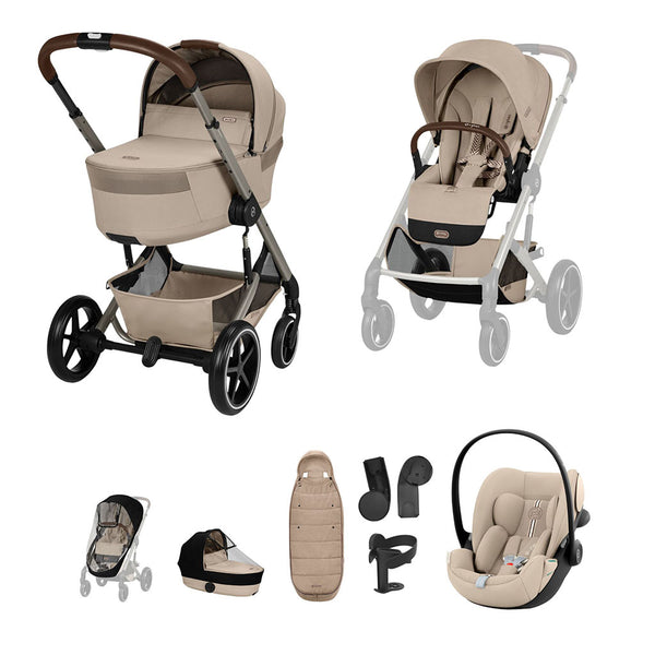 Cybex Balios S Lux Travel System - Almond Beige