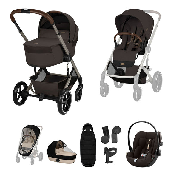 Cybex Balios S Lux Travel System - Chocolate Brown