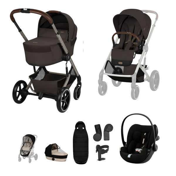 Cybex Balios S Lux Travel System - Chocolate Brown