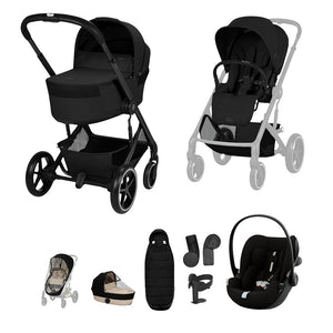 Cybex Balios S Lux Travel System - Moon Black