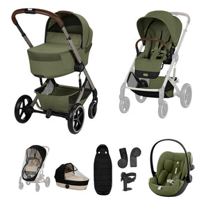 Cybex Balios S Lux Travel System - Moss Green