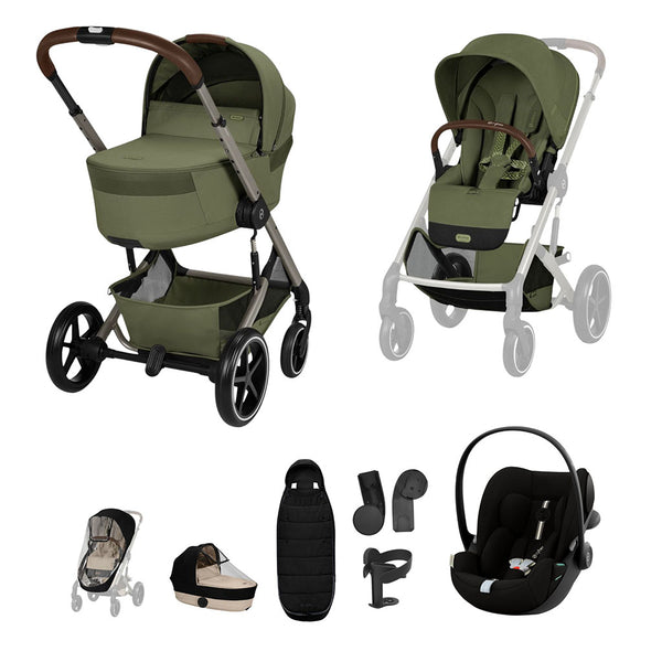 Cybex Balios S Lux Travel System - Moss Green