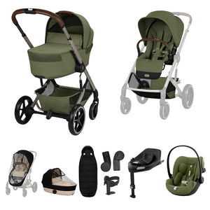 Cybex Balios S Lux Ultimate Travel System - Moss Green