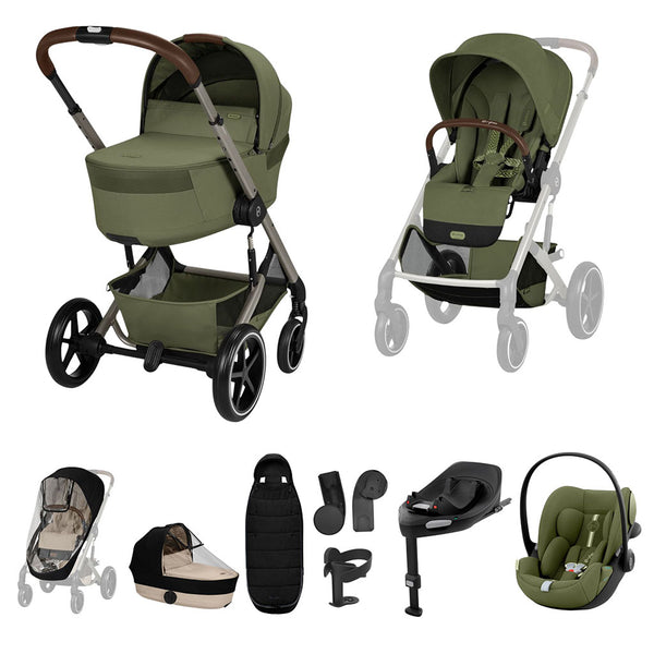 Cybex Balios S Lux Ultimate Travel System - Moss Green