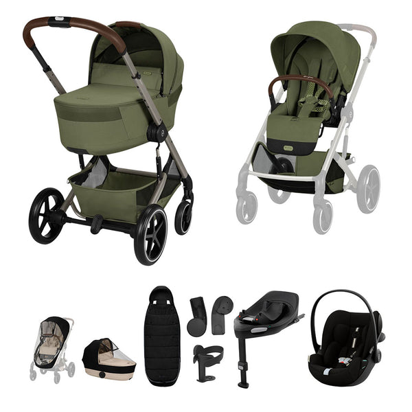 Cybex Balios S Lux Ultimate Travel System - Moss Green