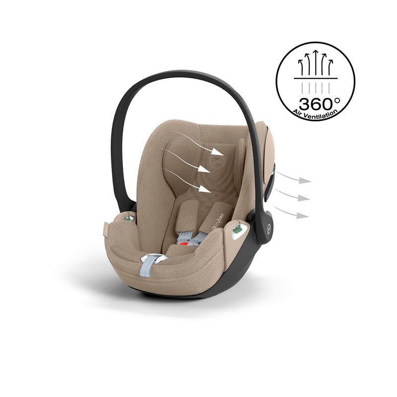 Cybex Cloud T i-Size Car Seat - Cozy Beige Plus