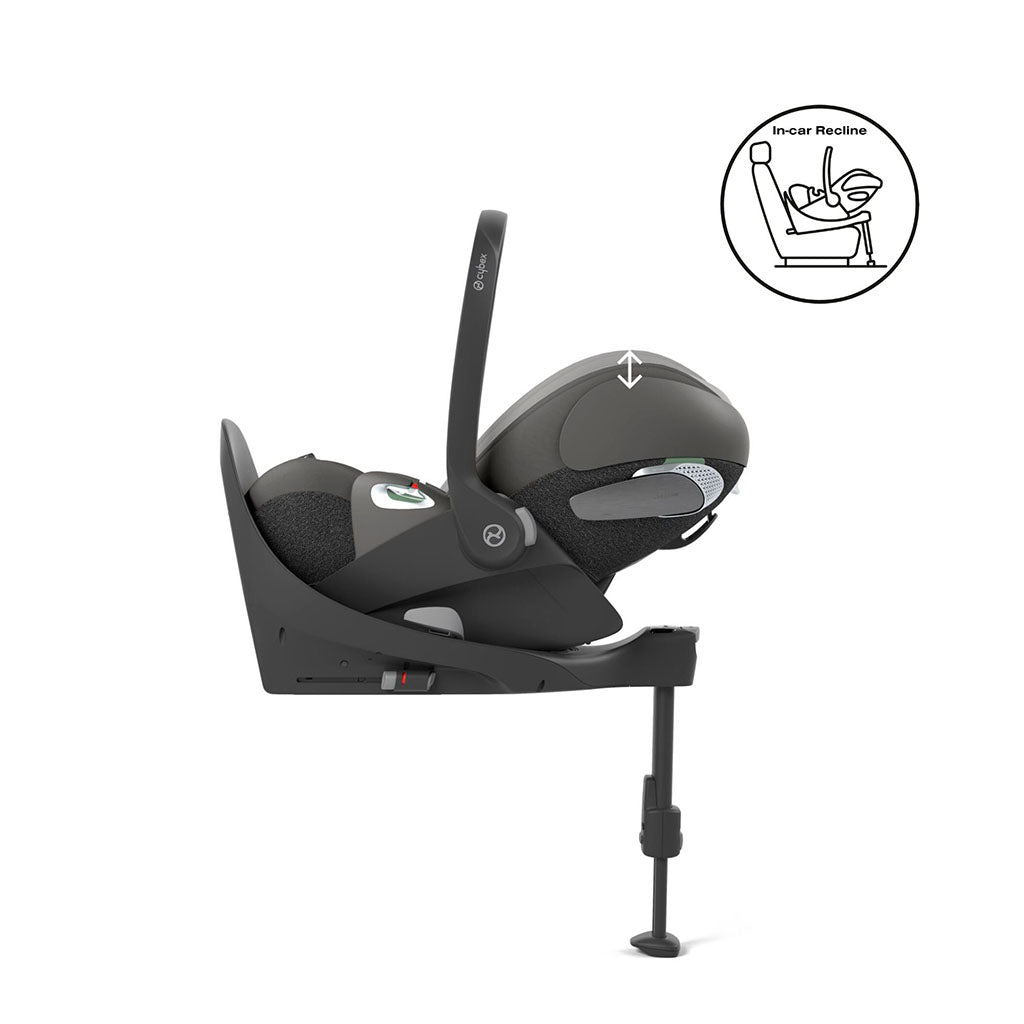 Cybex Cloud T i-Size Car Seat - Mirage Grey Comfort