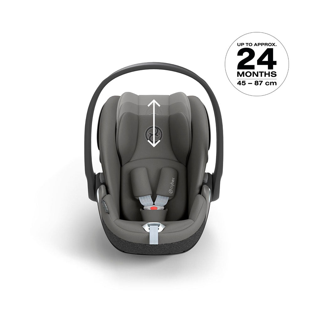 Cybex Cloud T i-Size Car Seat - Mirage Grey Comfort