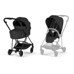 Cybex Mios Comfort Pushchair and Carrycot - Matt Black / Sepia Black