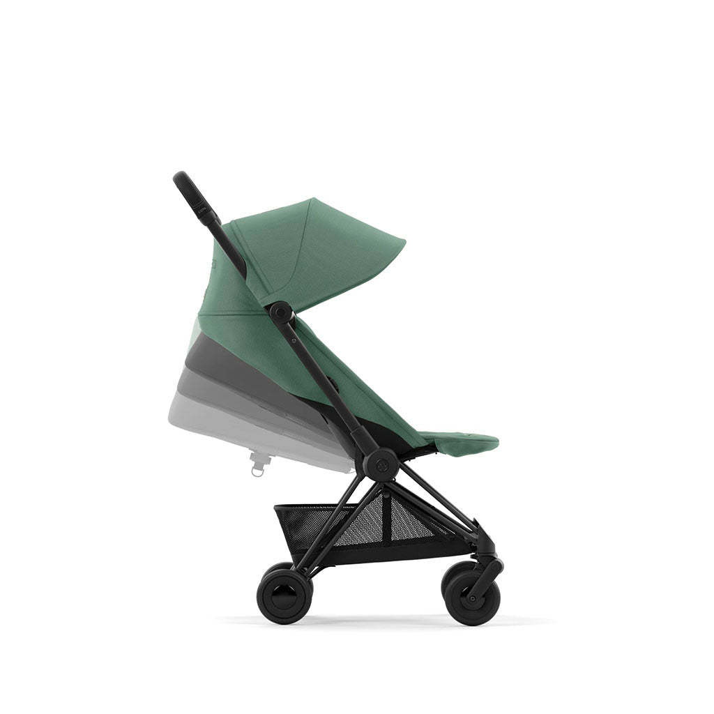 Cybex Coya Pushchair - Matt Black / Leaf Green