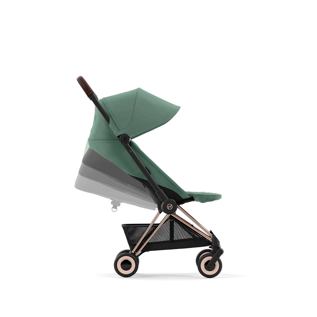 Cybex Coya Pushchair - Rosegold / Leaf Green