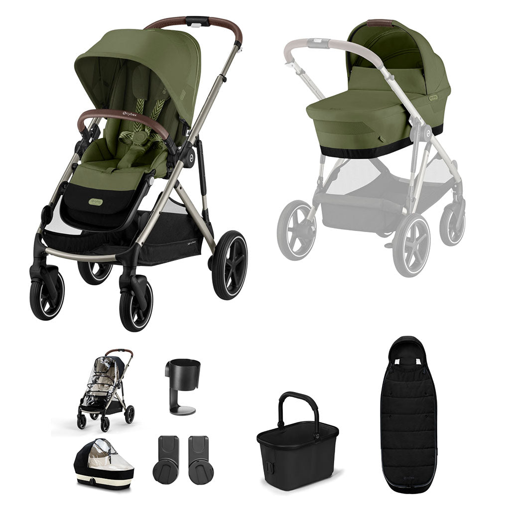 Cybex Gazelle S 9 Piece Bundle - Moss Green